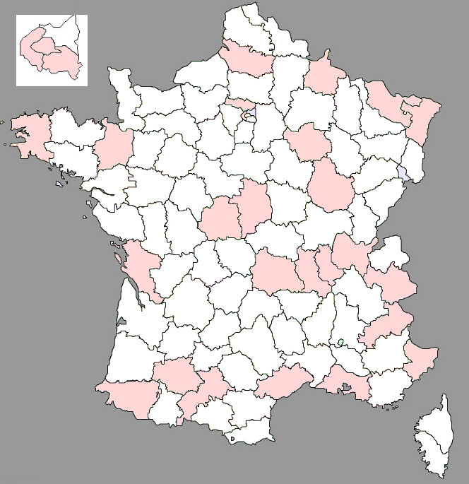France départements site
